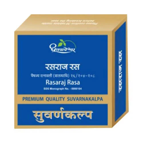 Dhootapapeshwar Rasaraj Rasa Premium Quality Suvarnakalpa Tablets -10 Tablets