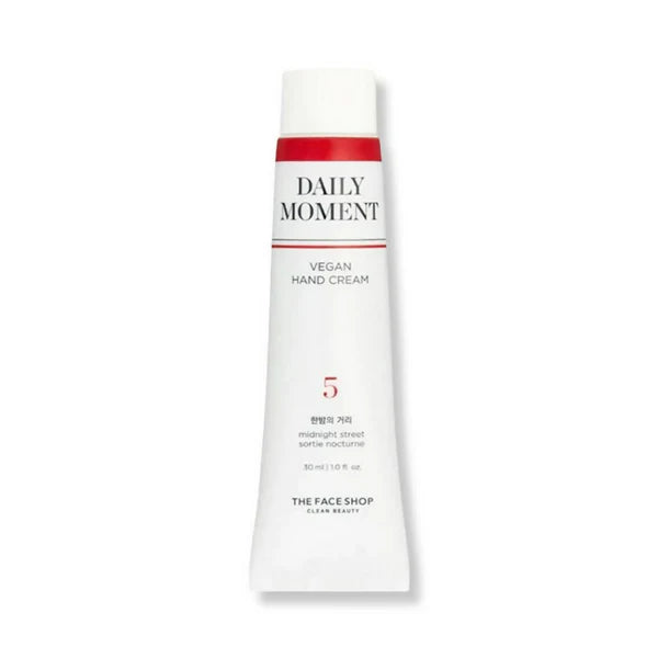 The Face Shop Non-Greasy Vegan Hand Cream - Midnight Street With Hyaluronic Acid - 30 ml