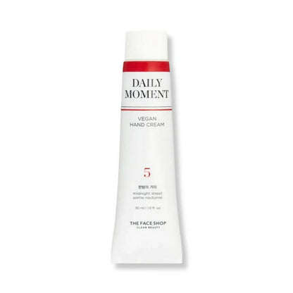 The Face Shop Non-Greasy Vegan Hand Cream - Midnight Street With Hyaluronic Acid - 30 ml