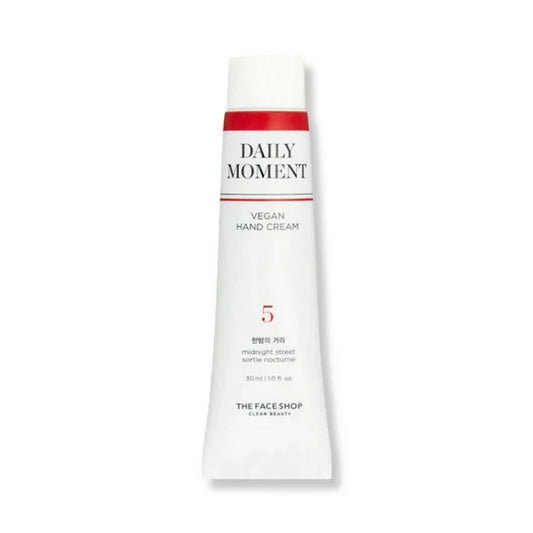 The Face Shop Non-Greasy Vegan Hand Cream - Midnight Street With Hyaluronic Acid - 30 ml