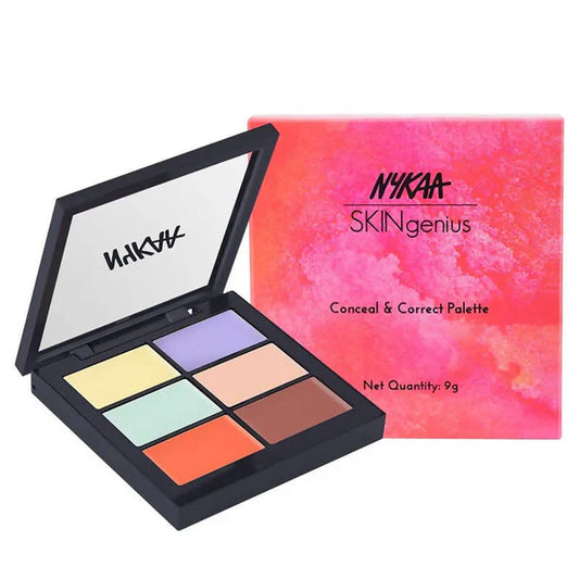 Nykaa SKINgenius Conceal & Correct Palette - Correct & Contour - 9 gm