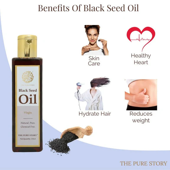 The Pure Story Black Seed Hair Oil - Pure And Natural - 100 ml