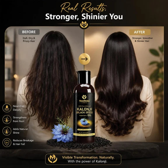 Moolveda Premium Cold Pressed Kalonji Oil - Black - 100 ml