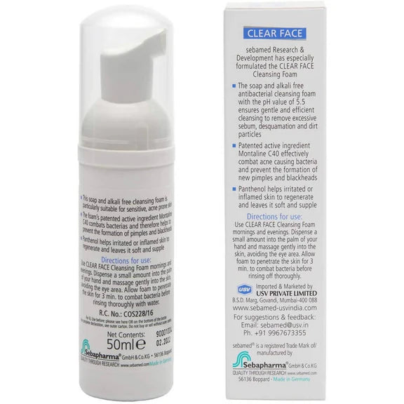 Sebamed Clear Face Cleansing Foam - 50 ml