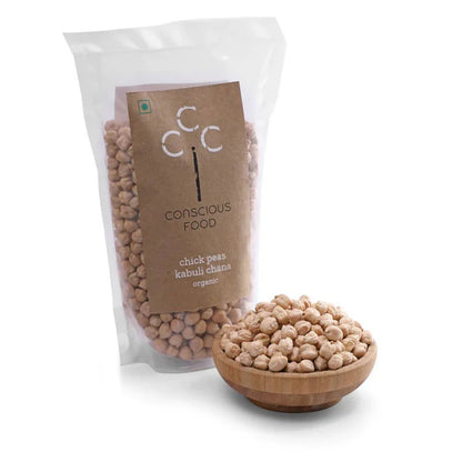 Conscious Food Chickpeas Kabuli Chana - 500 gm