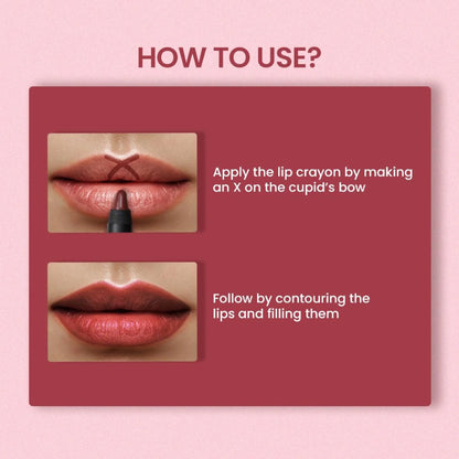 Swiss Beauty Matte Long Lasting Stay Maxx Lip Crayon Lipstick Matte Finish - Brownie Point - 3.5 gm