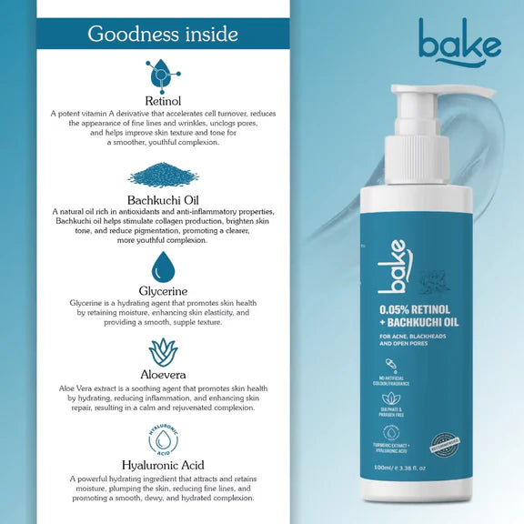 BAKE 0.05% Retinol Face Wash - 100 ml