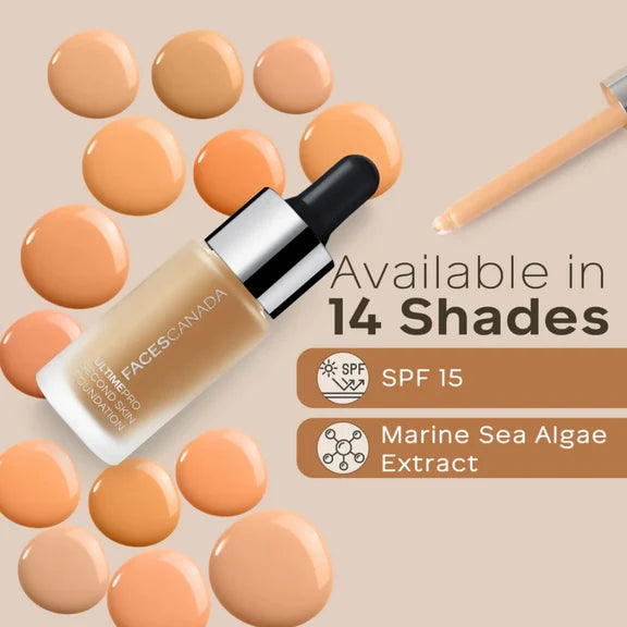 Faces Canada Ultime Pro Second Skin Foundation - Honey Beige 031 - 15 ml