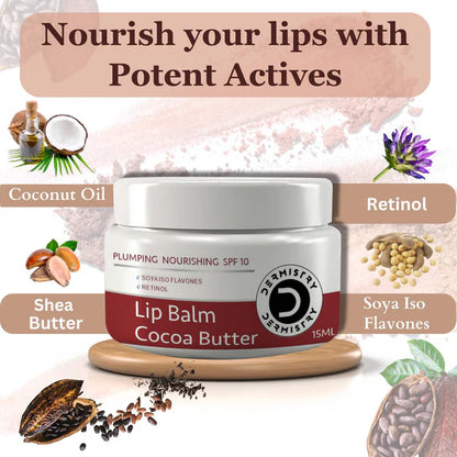 Dermistry Coffee Scrub & Strawberry Cocoa Butter Nourishing Lip Balm - combo