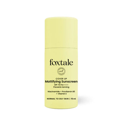 Foxtale SPF 70 Gel-Cream Sunscreen for Oily Skin with PA++++ & Niacinamide - 15 ml