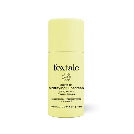 Foxtale SPF 70 Gel-Cream Sunscreen for Oily Skin with PA++++ & Niacinamide - 15 ml