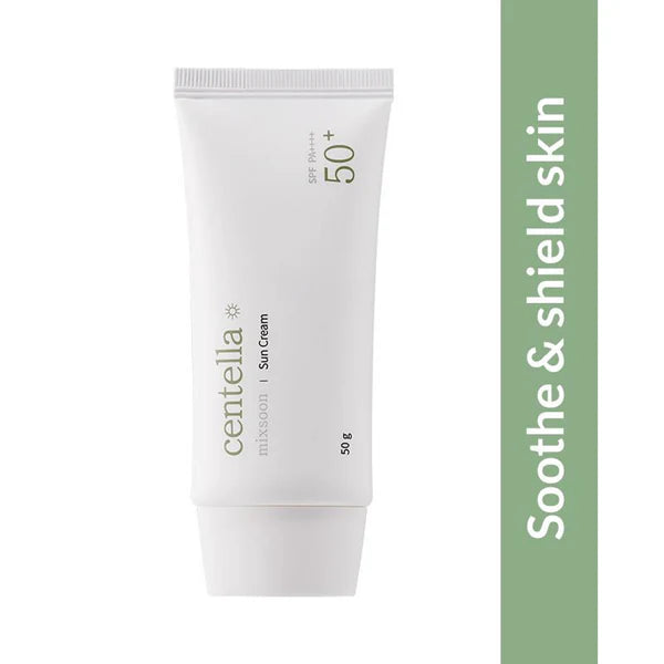 Mixsoon Centella Sun Cream, Calms Redness, Protects & Soothes Sensitive Skin - 50 gm