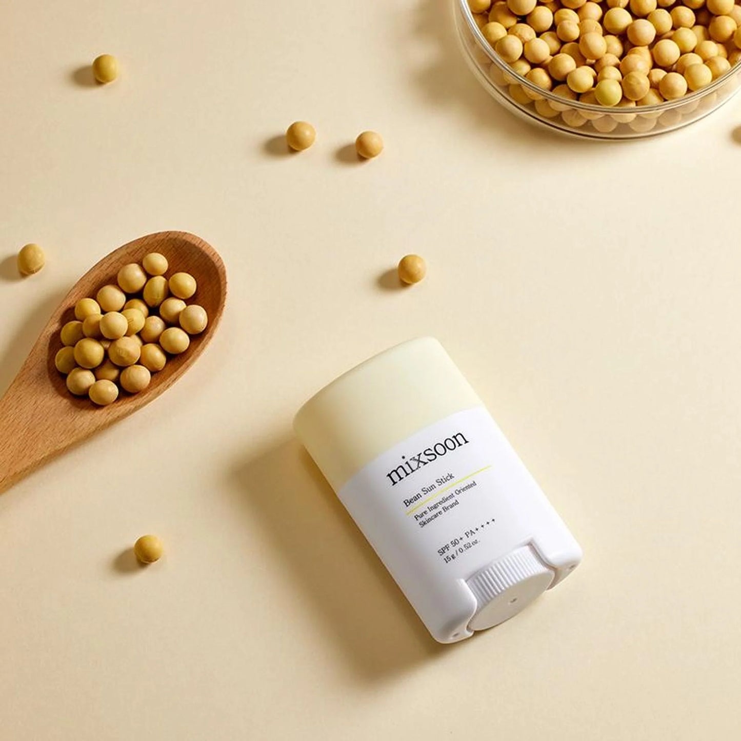 Mixsoon Bean Sun Stick SPF 50+ PA++++, Protects & Nourishes with Fermented Bean Extract - 15 gm