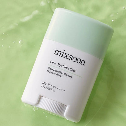 Mixsoon Cica-Hyal Sun Stick SPF 50+ PA++++, Soothes & Protects with Cica & Hyaluronic Acid - 15 gm