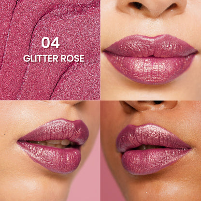 Swiss Beauty More Than Glitter Lipstick - 4 Glitter Rose - 3 gm