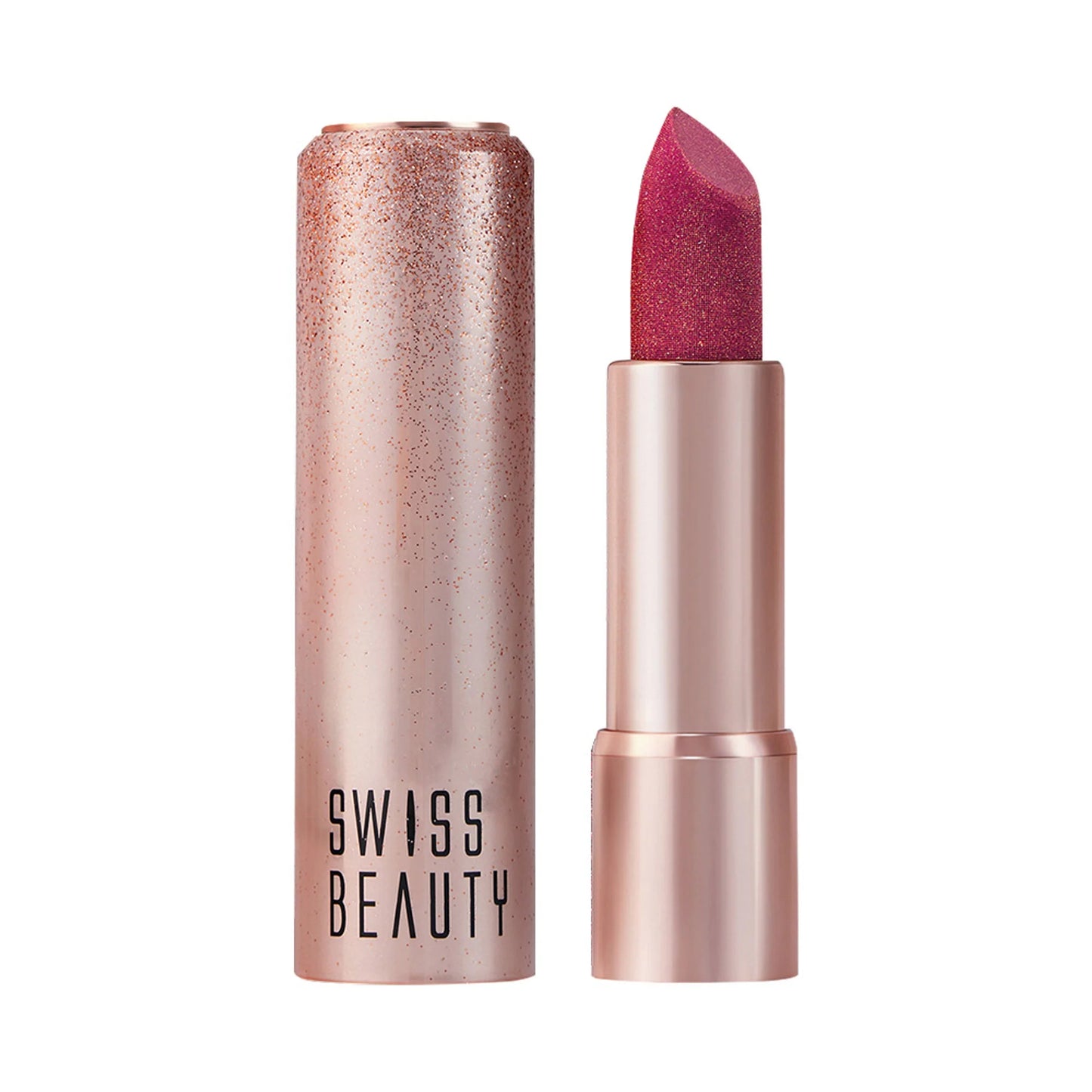 Swiss Beauty More Than Glitter Lipstick - 4 Glitter Rose - 3 gm