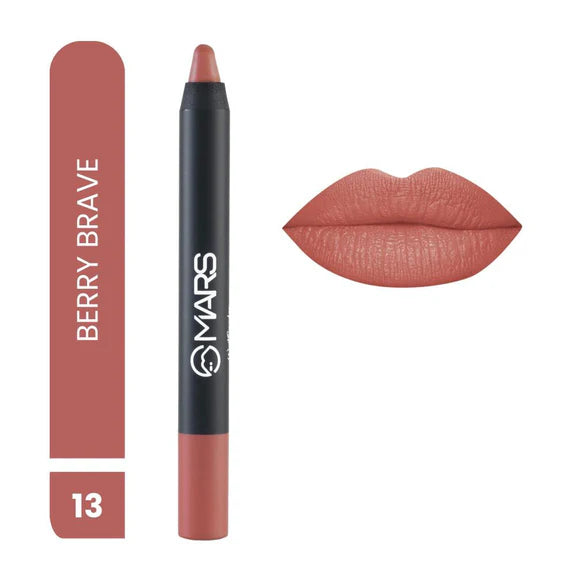 MARS Cosmetics Won't Smudge Won't Budge Lip Crayon - Berry Brave - 3.5 gm