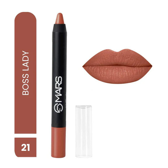 MARS Cosmetics Won't Smudge Won't Budge Lip Crayon - Boss Lady - 3.5 gm