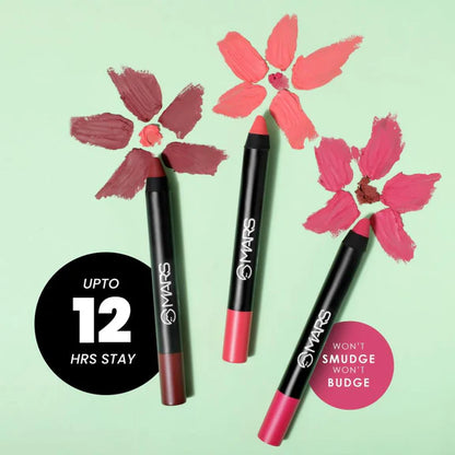 MARS Cosmetics Won't Smudge Won't Budge Lip Crayon - Boss Lady - 3.5 gm