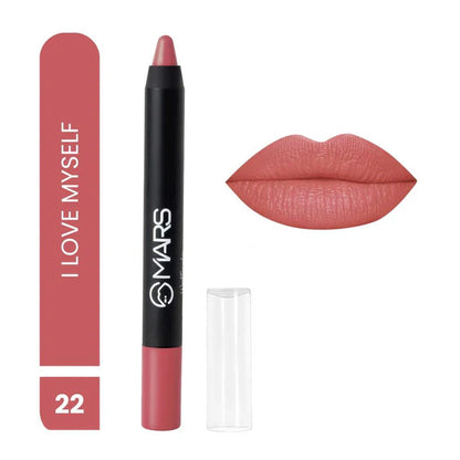 MARS Cosmetics Won't Smudge Won't Budge Lip Crayon - I Am Romantic - 3.5 gm