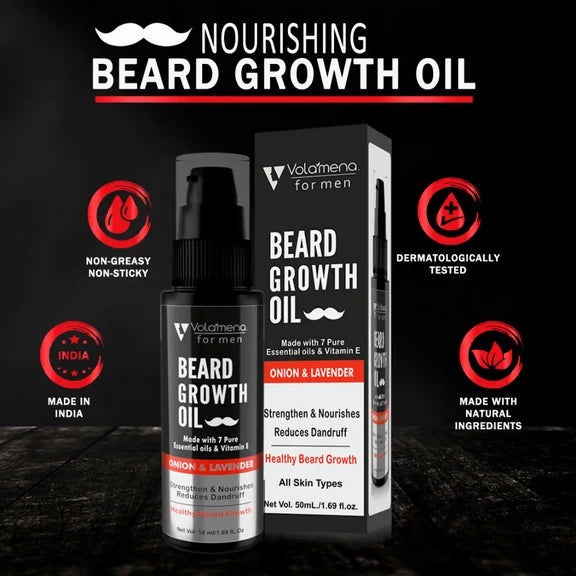 Volamena Onion & Lavender Beard Growth Oil - 50 ml