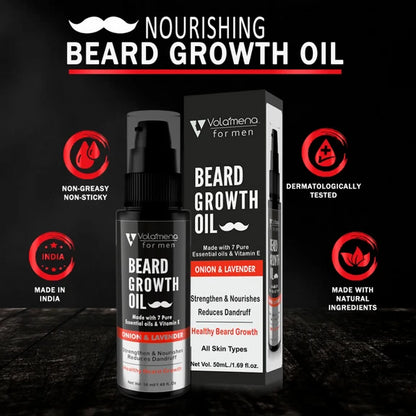 Volamena Onion & Lavender Beard Growth Oil - 50 ml