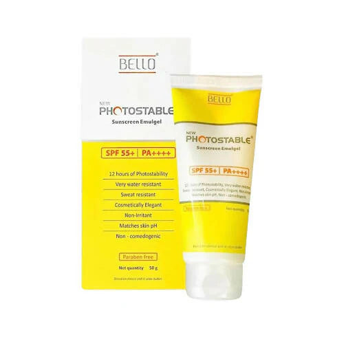 Bello Photostable Sunscreen Emulgel SPF 55+ - 50 gm
