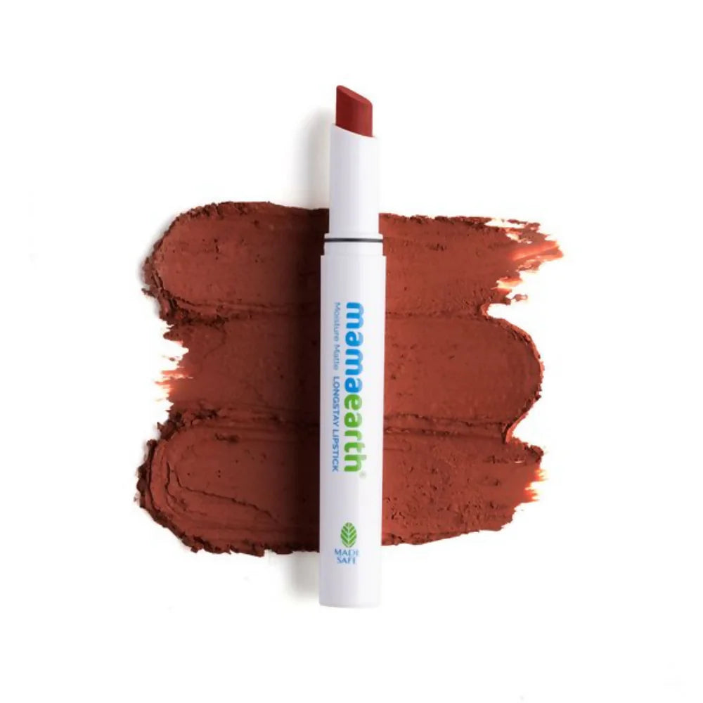 Mamaearth Moisture Matte Longstay Lipstick - Hazelnut Brown