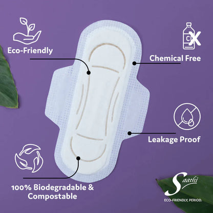 Saathi Super Saver Banana Fiber Sanitary Napkins - 30 Pads