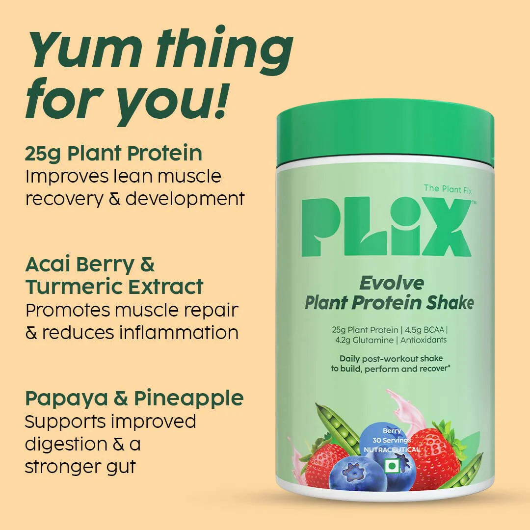PLIX The Plant Fix Evolve Plant Protein Shake Powder