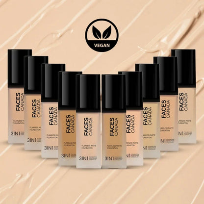 Faces Canada Flawless Matte Foundation - Soft Sand 041 - 30 ml