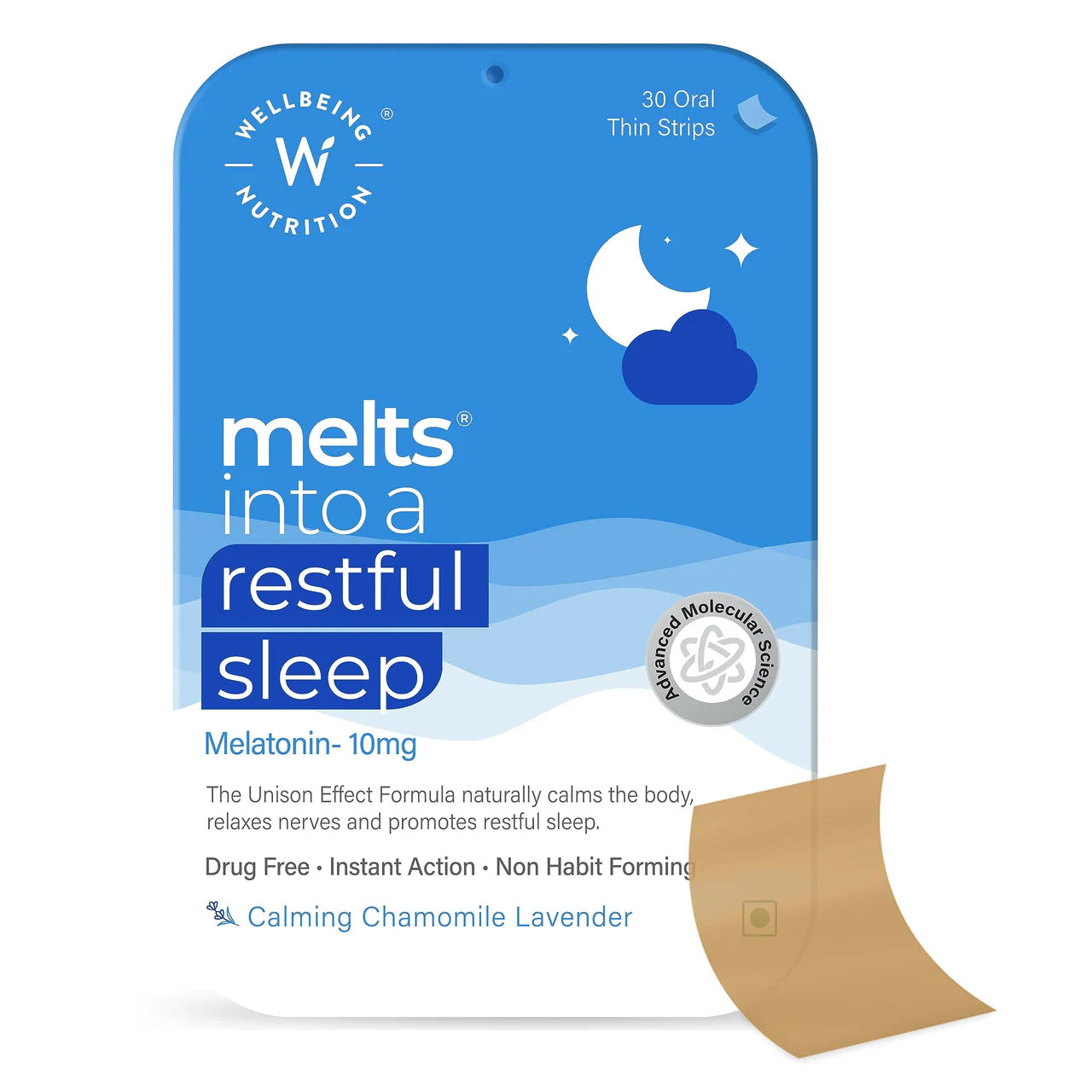 Wellbeing Nutrition Melts Restful Sleep & Instant Energy Oral Strips Combo