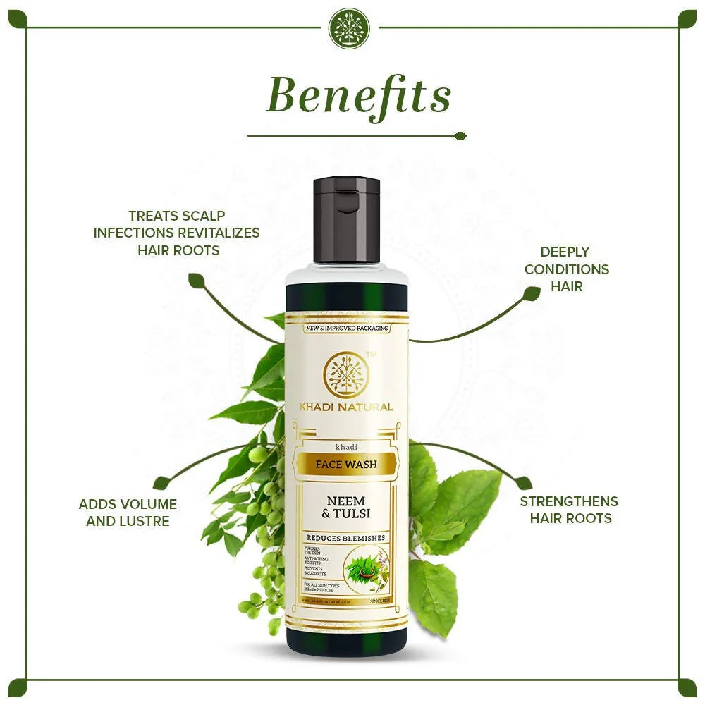 Khadi Natural Neem & Tulsi Face Wash - 210 ml