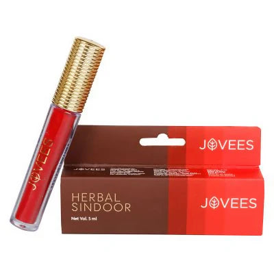 Jovees Sindoor Red Bright, Quick Drying & Long Lasting Smudge- Proof - 5 ml
