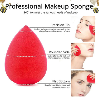 Favon Pack of 1 Foundation Cum Blush Brush and 1 Blender Puff - Combo