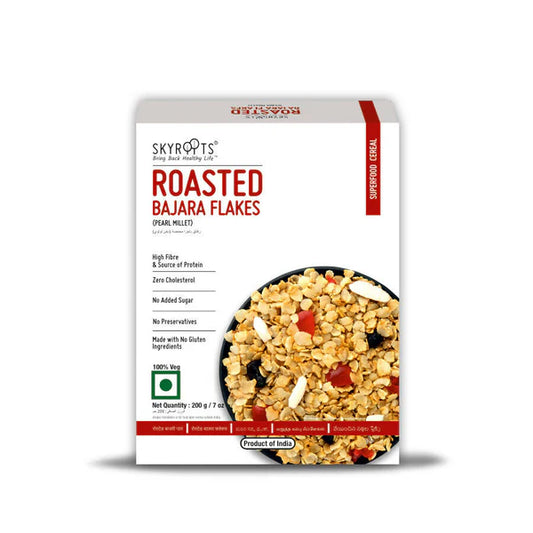 Skyroots Roasted Bajara Flakes - 200 gm