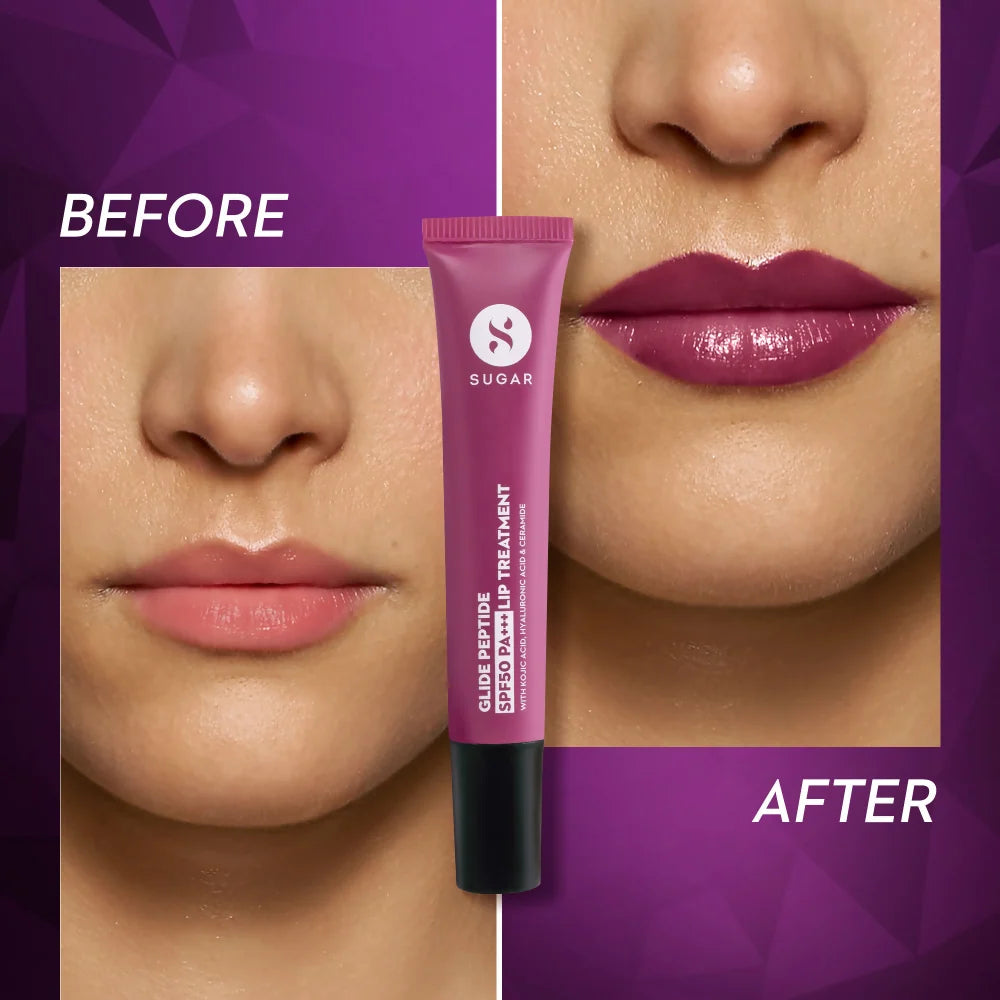 SUGAR Glide Peptide SPF50 PA+++ Lip Treatment - 02 Caramel Crepe - 10 ml
