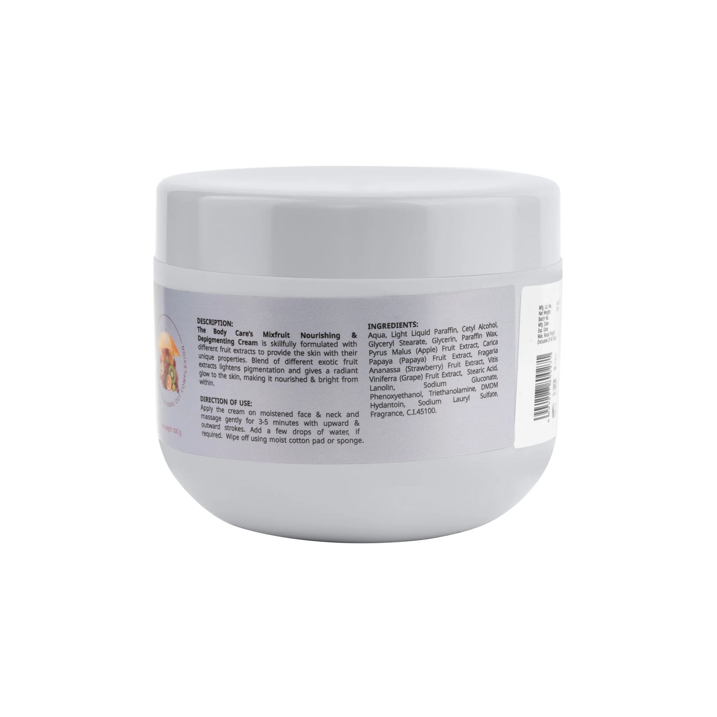 The Body Care Mixfruit Nourishing & Depigmenting Cream - 100 gm