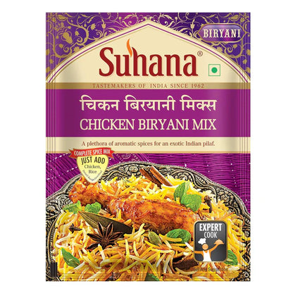 Suhana Chicken Biryani Pouch | Easy to Cook | Spice Mix - 50 gm