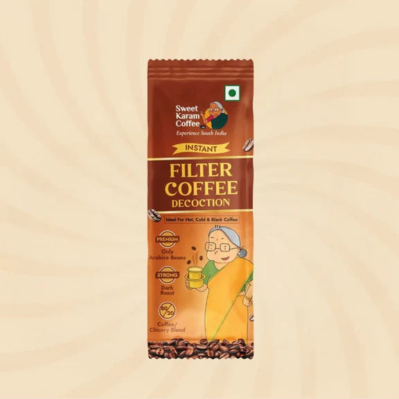 Sweet Karam Coffee Premium Instant Filter Coffee Decoction - 15 ml - Pack of 5