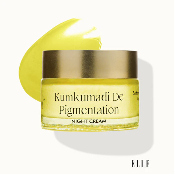VedicDerm Kumkumadi De Pigmentation Night Cream with Saffron & Ceramides - 50 gm