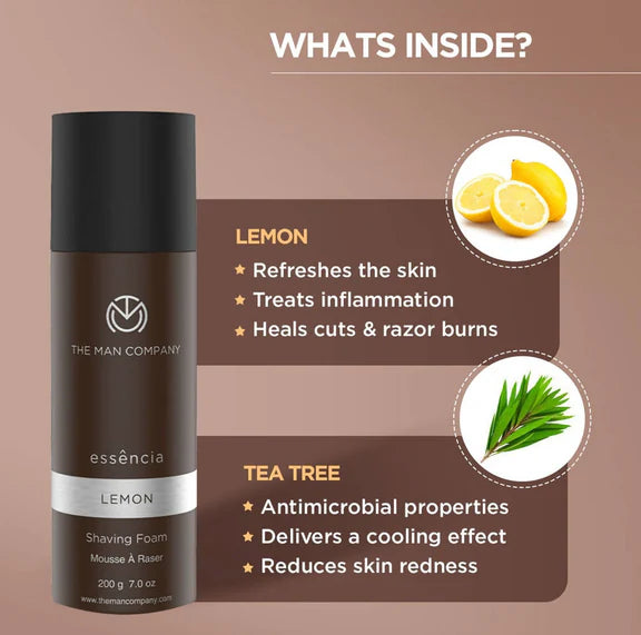 The Man Company Shaving Foam Lemon - 200 gm