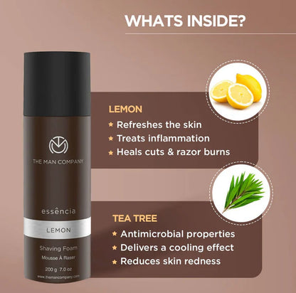 The Man Company Shaving Foam Lemon - 200 gm