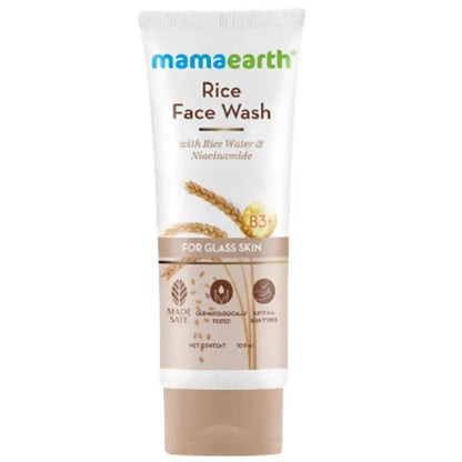Mamaearth Rice Face Wash With Rice Water & Niacinamide - 100 ml