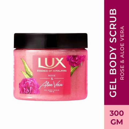 Lux Essence Of Himalayas Rose & Aloe Vera Gel Body Scrub - 300 gm