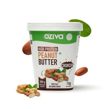 OZiva Natural Peanut Butter-Crunchy