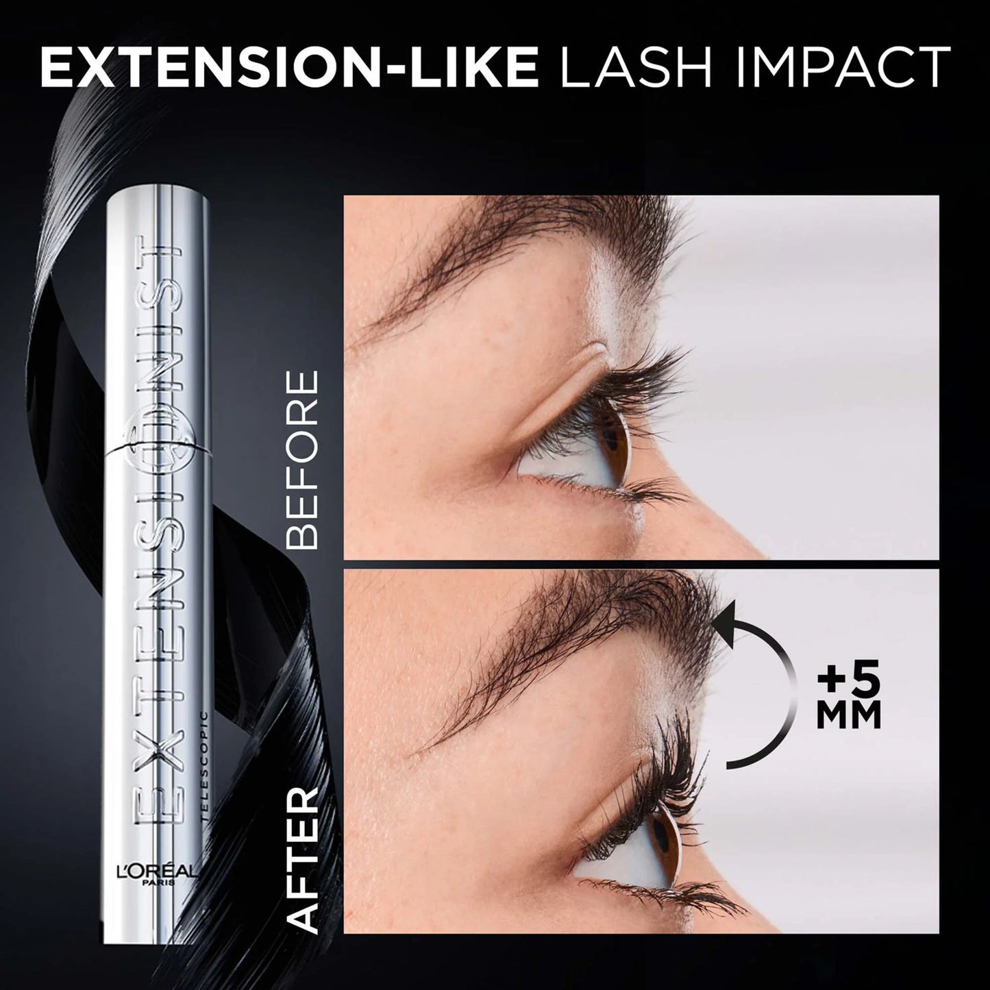 L'Oreal Paris Telescopic Extensionist Waterproof Mascara - 11 ml