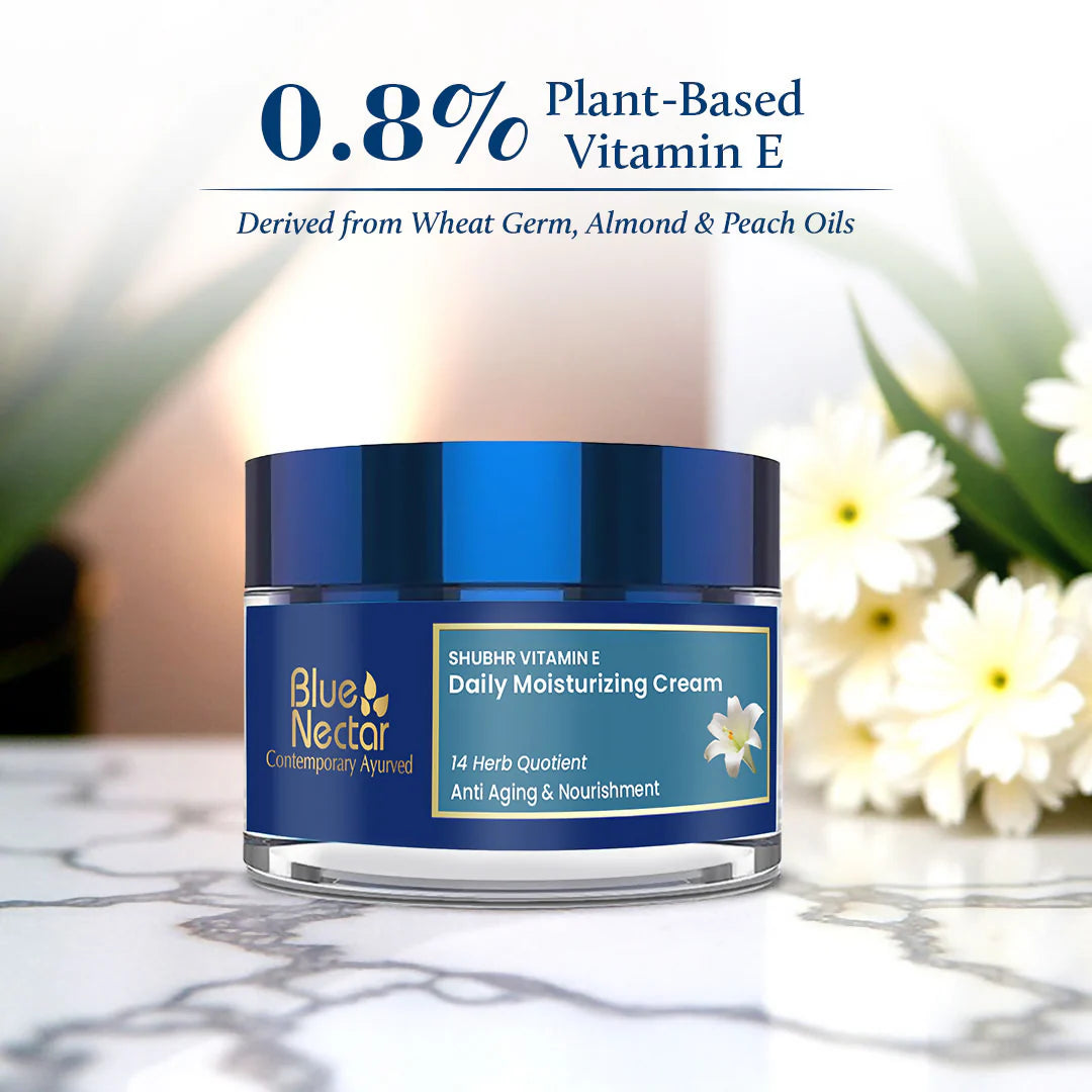Blue Nectar Vitamin E Cream For Anti-Aging & Nourishment - 50 gm
