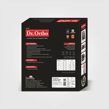 Dr. Ortho Lumbo Sacral Support Belt - 1 pcs