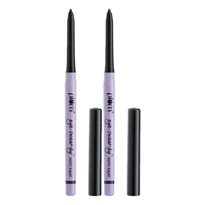 Plum Eye-swear-by Kohl Kajal Combo - 0.35 gm - Pack of 2
